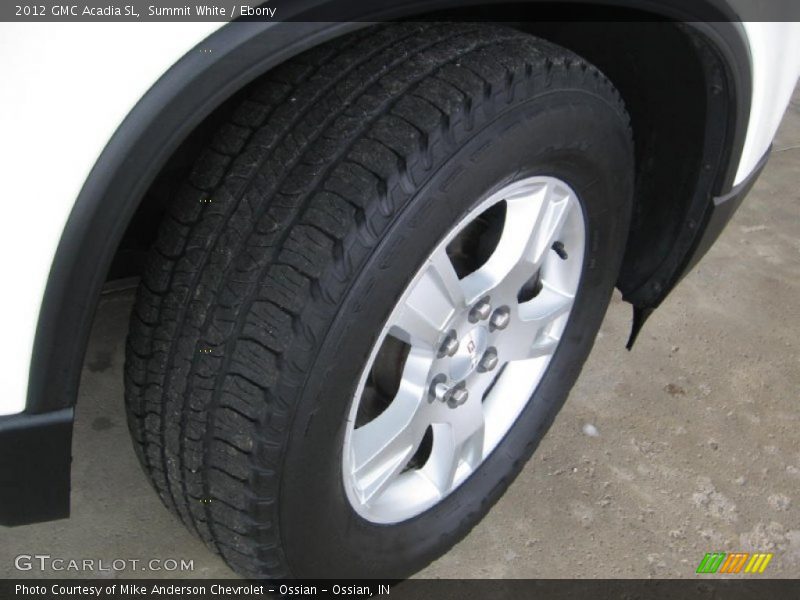 Summit White / Ebony 2012 GMC Acadia SL