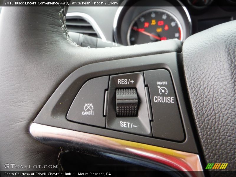 White Pearl Tricoat / Ebony 2015 Buick Encore Convenience AWD