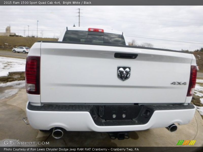 Bright White / Black 2015 Ram 1500 Sport Quad Cab 4x4