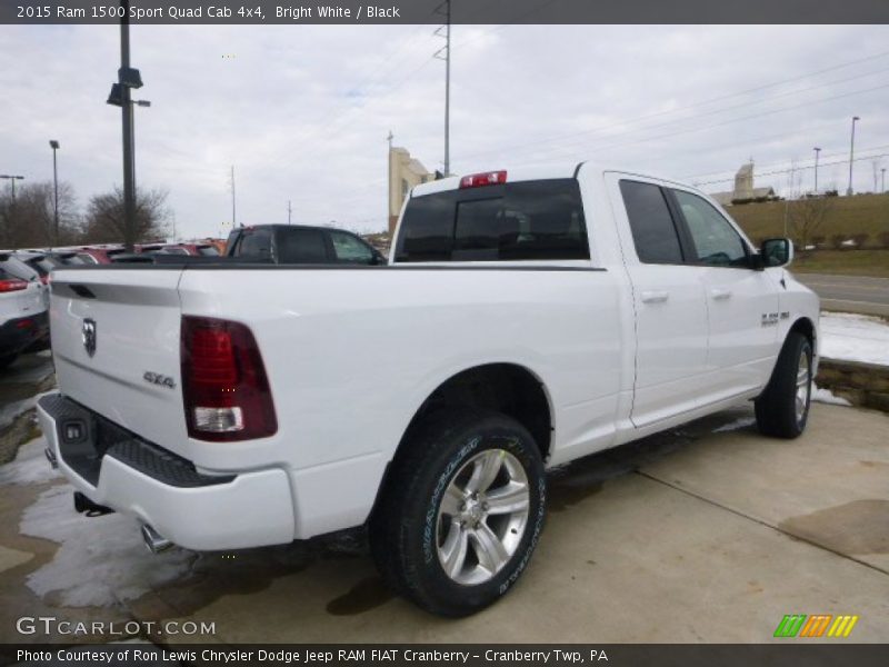 Bright White / Black 2015 Ram 1500 Sport Quad Cab 4x4