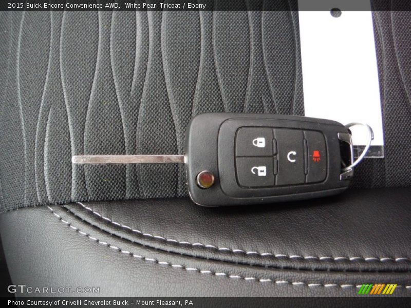 White Pearl Tricoat / Ebony 2015 Buick Encore Convenience AWD