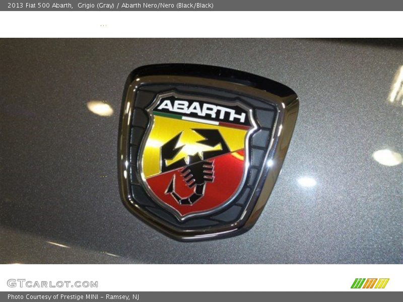 Grigio (Gray) / Abarth Nero/Nero (Black/Black) 2013 Fiat 500 Abarth