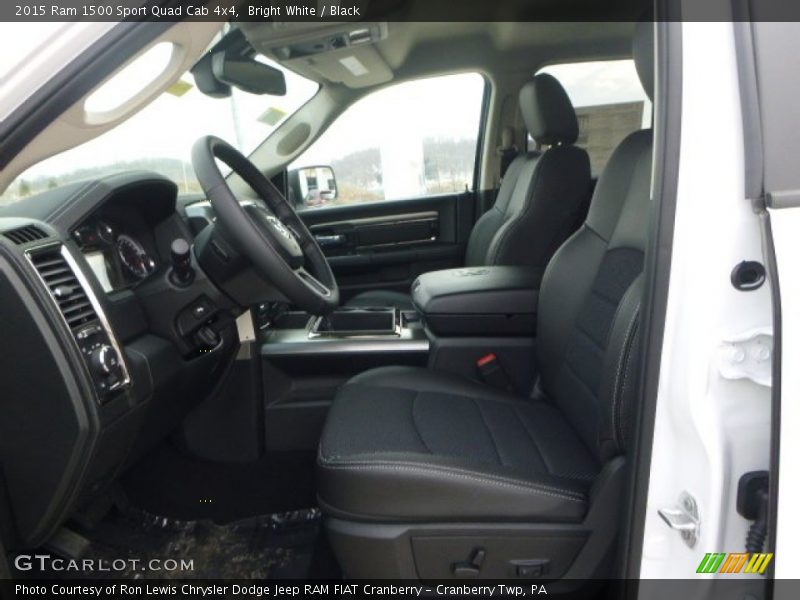 Bright White / Black 2015 Ram 1500 Sport Quad Cab 4x4