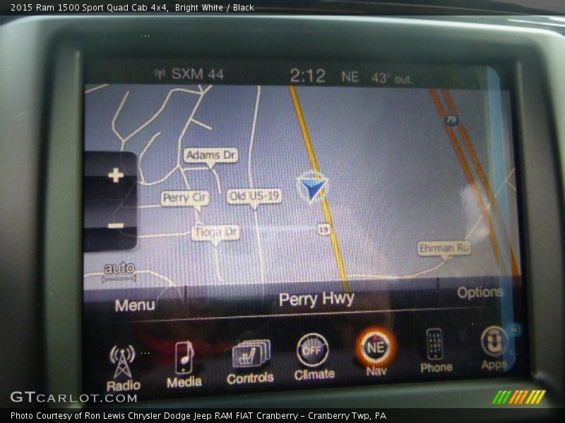 Bright White / Black 2015 Ram 1500 Sport Quad Cab 4x4
