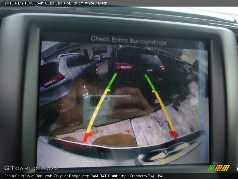 Bright White / Black 2015 Ram 1500 Sport Quad Cab 4x4