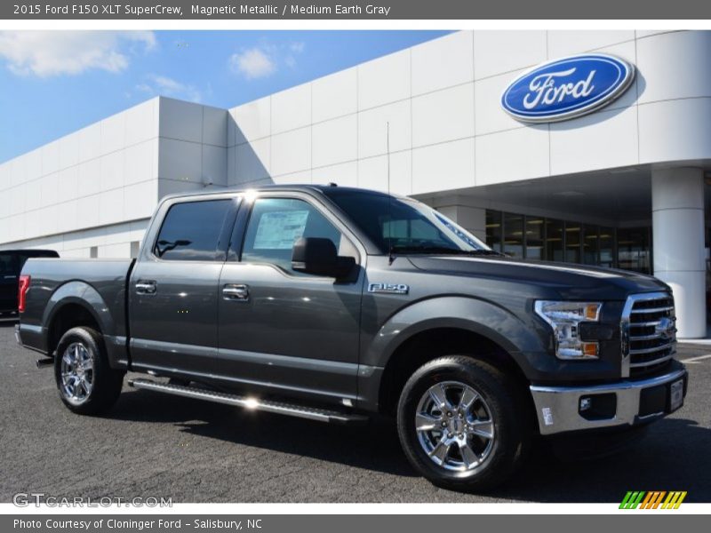 Magnetic Metallic / Medium Earth Gray 2015 Ford F150 XLT SuperCrew