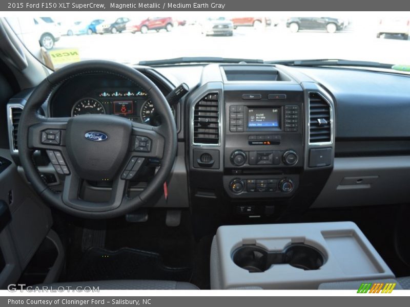 Magnetic Metallic / Medium Earth Gray 2015 Ford F150 XLT SuperCrew