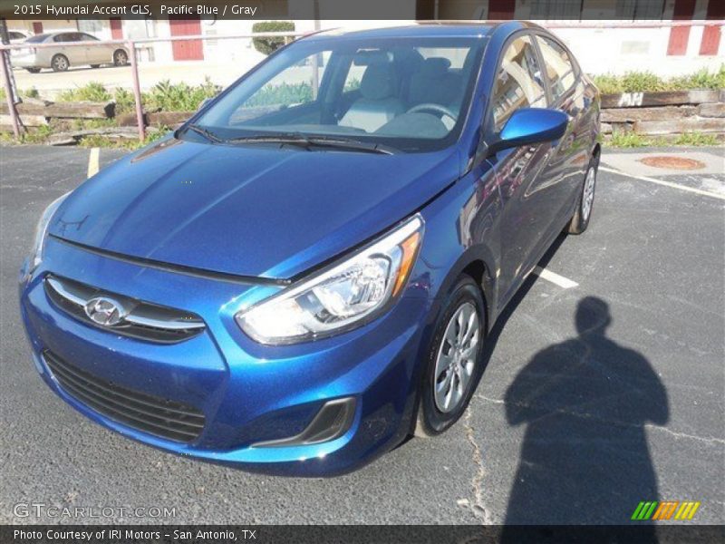 Pacific Blue / Gray 2015 Hyundai Accent GLS