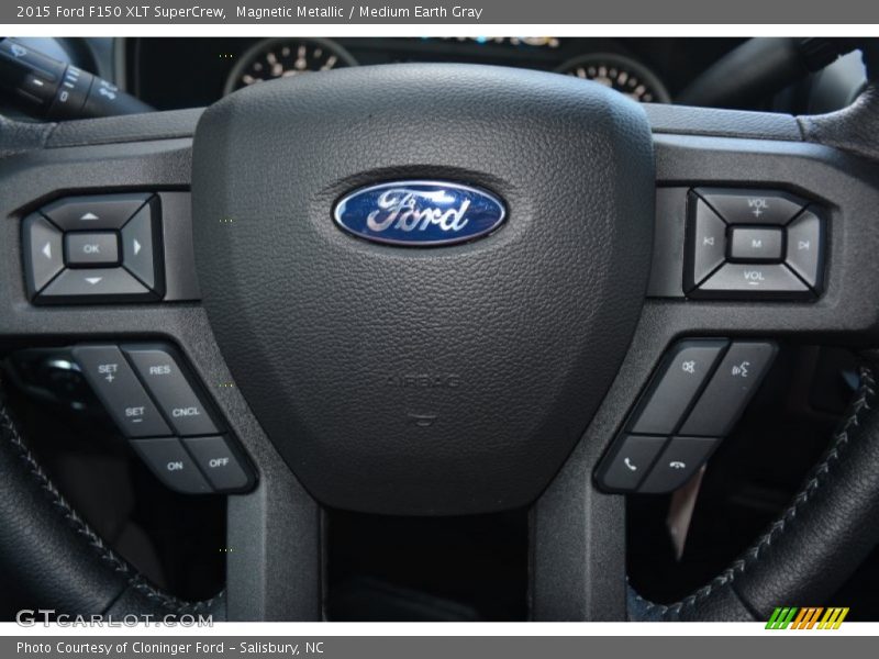 Magnetic Metallic / Medium Earth Gray 2015 Ford F150 XLT SuperCrew