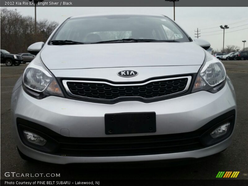 Bright Silver / Black 2012 Kia Rio EX