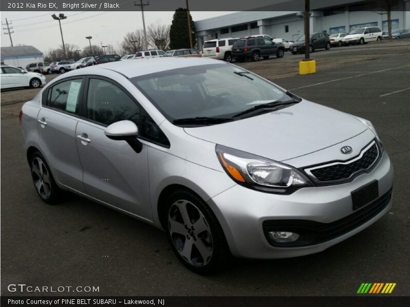 Bright Silver / Black 2012 Kia Rio EX