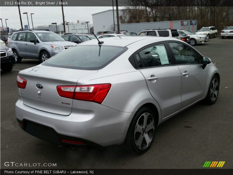 Bright Silver / Black 2012 Kia Rio EX