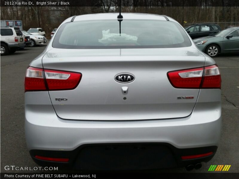 Bright Silver / Black 2012 Kia Rio EX