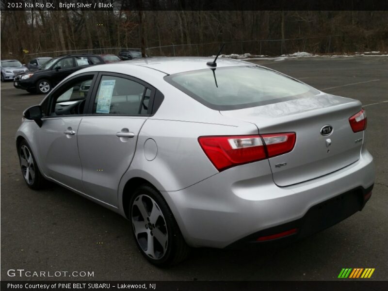 Bright Silver / Black 2012 Kia Rio EX