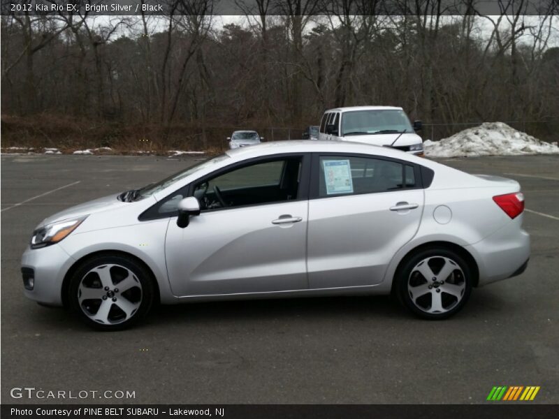 Bright Silver / Black 2012 Kia Rio EX