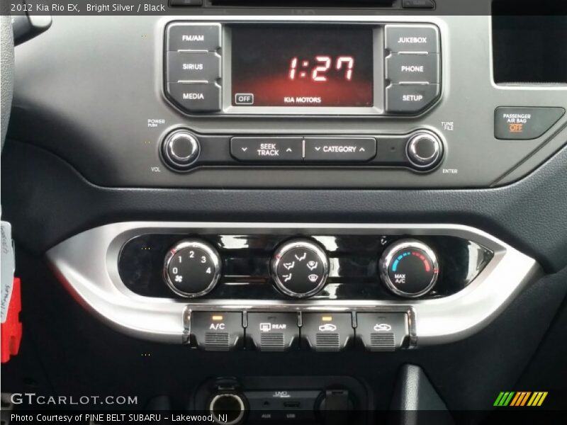 Bright Silver / Black 2012 Kia Rio EX