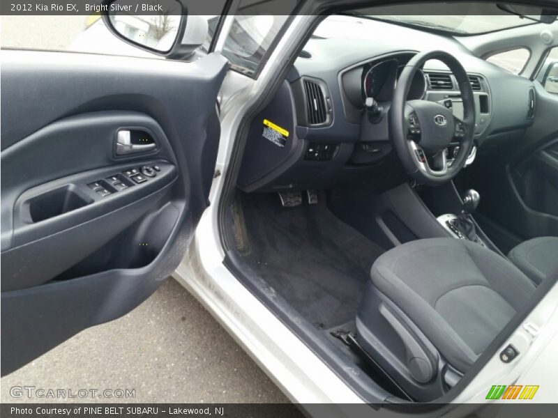 Bright Silver / Black 2012 Kia Rio EX