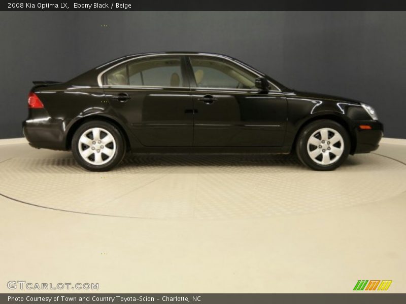 Ebony Black / Beige 2008 Kia Optima LX