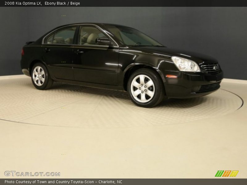 Ebony Black / Beige 2008 Kia Optima LX