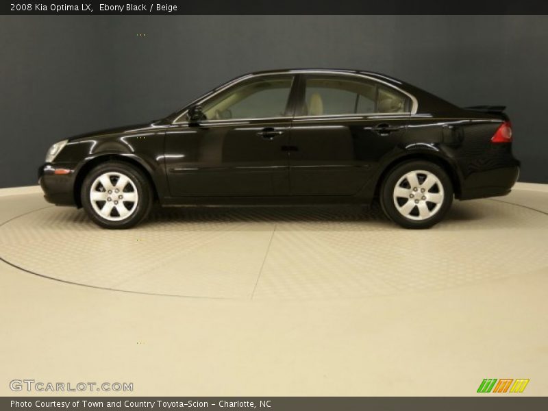 Ebony Black / Beige 2008 Kia Optima LX