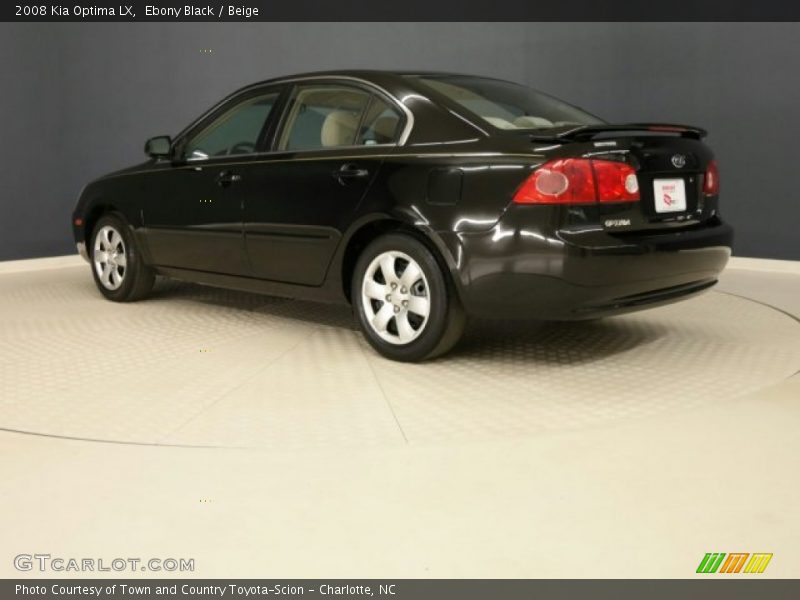 Ebony Black / Beige 2008 Kia Optima LX