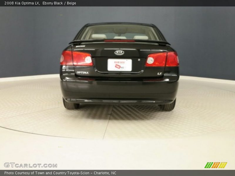 Ebony Black / Beige 2008 Kia Optima LX