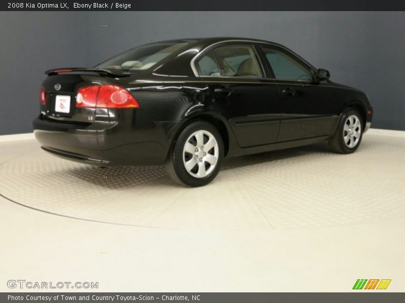 Ebony Black / Beige 2008 Kia Optima LX