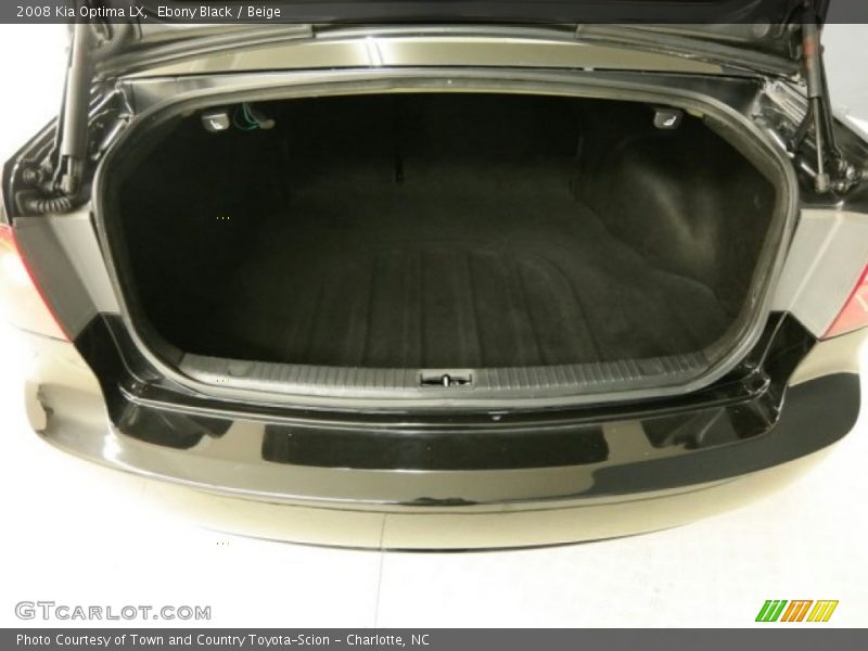 Ebony Black / Beige 2008 Kia Optima LX