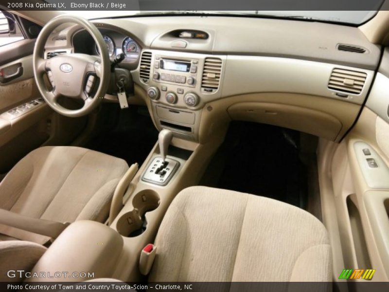 Ebony Black / Beige 2008 Kia Optima LX