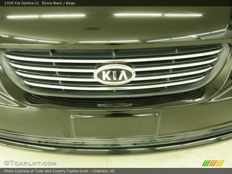 Ebony Black / Beige 2008 Kia Optima LX