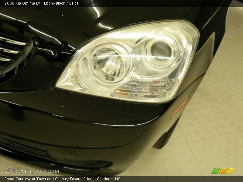 Ebony Black / Beige 2008 Kia Optima LX