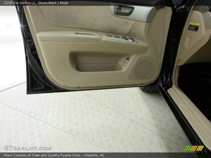 Ebony Black / Beige 2008 Kia Optima LX