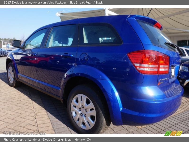 Blue Streak Pearl / Black 2015 Dodge Journey American Value Package