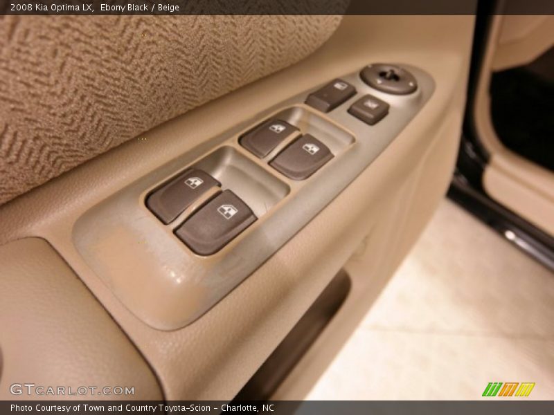 Ebony Black / Beige 2008 Kia Optima LX