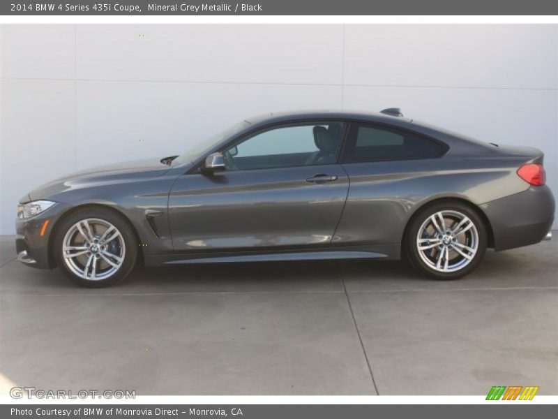Mineral Grey Metallic / Black 2014 BMW 4 Series 435i Coupe
