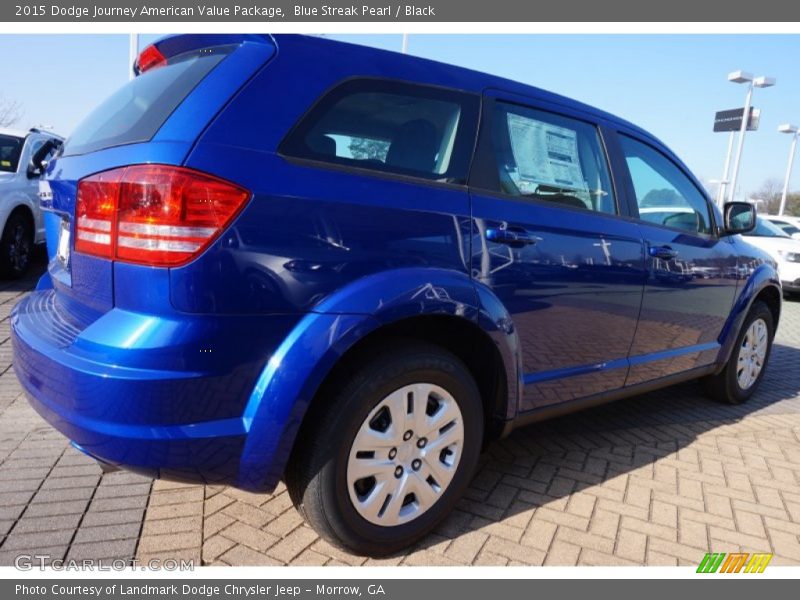 Blue Streak Pearl / Black 2015 Dodge Journey American Value Package