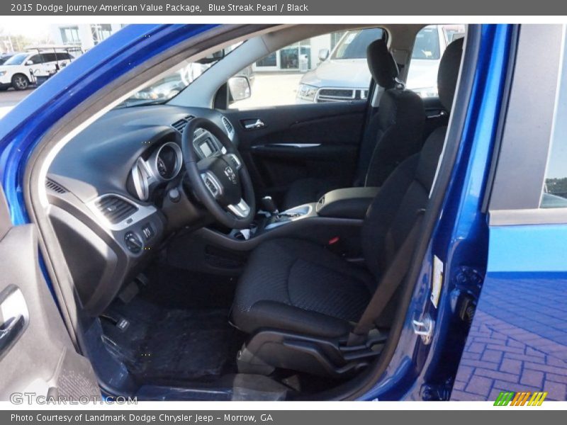 Blue Streak Pearl / Black 2015 Dodge Journey American Value Package