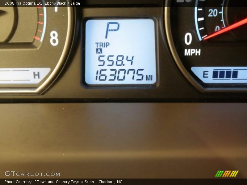 Ebony Black / Beige 2008 Kia Optima LX