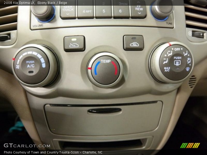 Controls of 2008 Optima LX