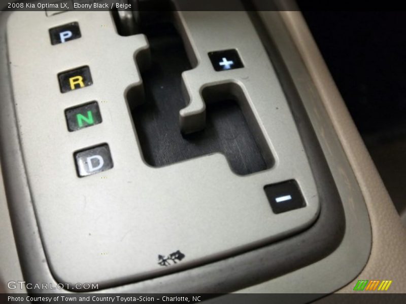 Ebony Black / Beige 2008 Kia Optima LX