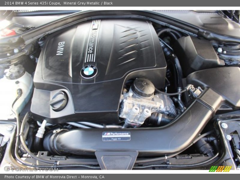 Mineral Grey Metallic / Black 2014 BMW 4 Series 435i Coupe