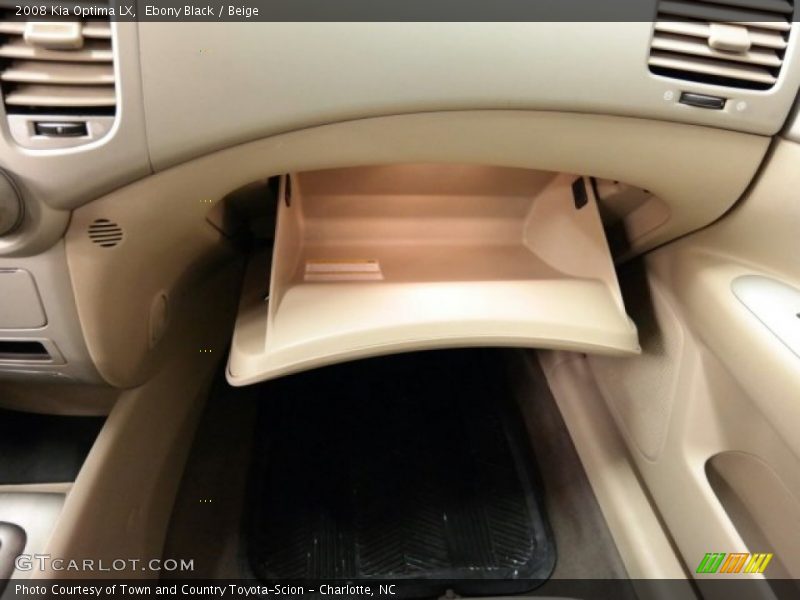 Ebony Black / Beige 2008 Kia Optima LX