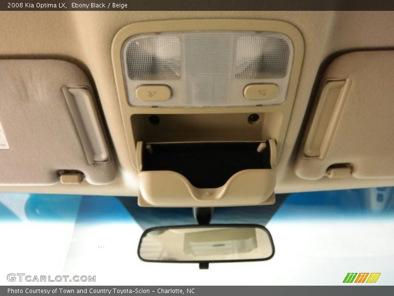 Ebony Black / Beige 2008 Kia Optima LX