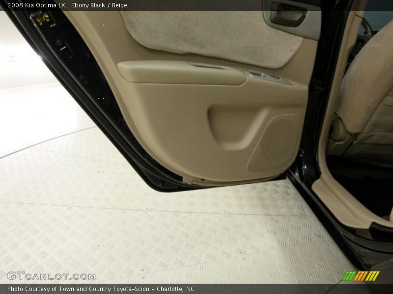 Ebony Black / Beige 2008 Kia Optima LX