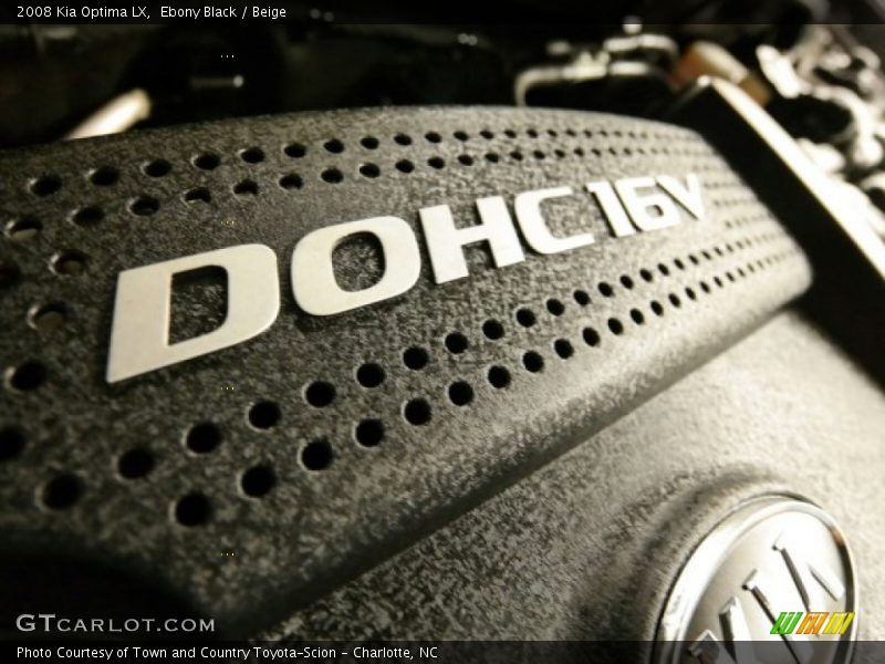 Ebony Black / Beige 2008 Kia Optima LX