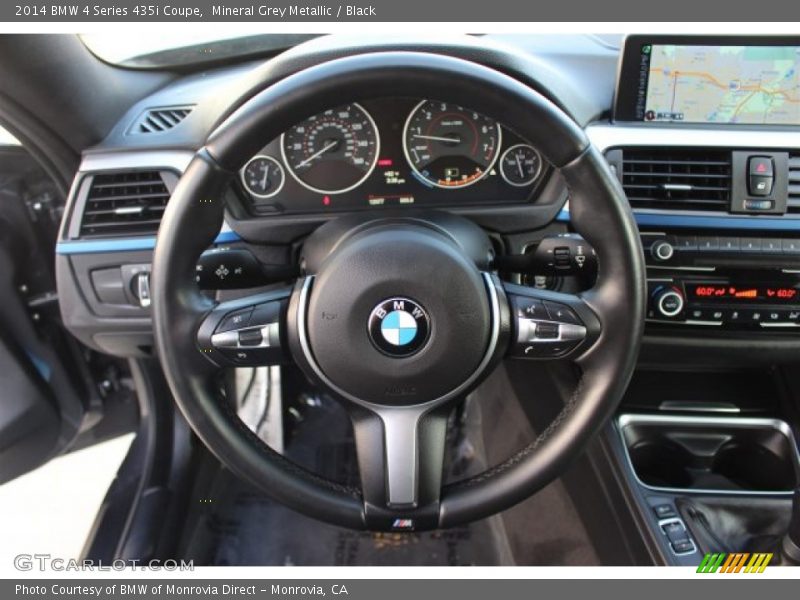Mineral Grey Metallic / Black 2014 BMW 4 Series 435i Coupe
