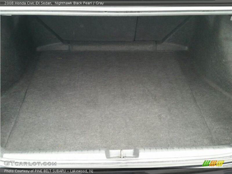 Nighthawk Black Pearl / Gray 2008 Honda Civic EX Sedan