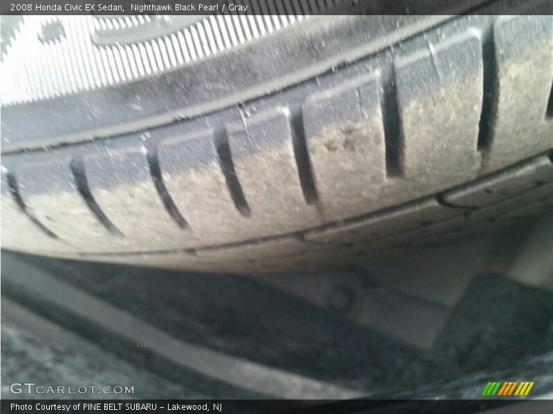 Nighthawk Black Pearl / Gray 2008 Honda Civic EX Sedan