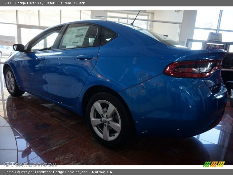 Laser Blue Pearl / Black 2015 Dodge Dart SXT