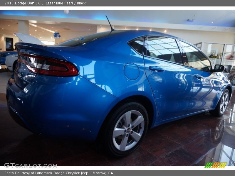 Laser Blue Pearl / Black 2015 Dodge Dart SXT
